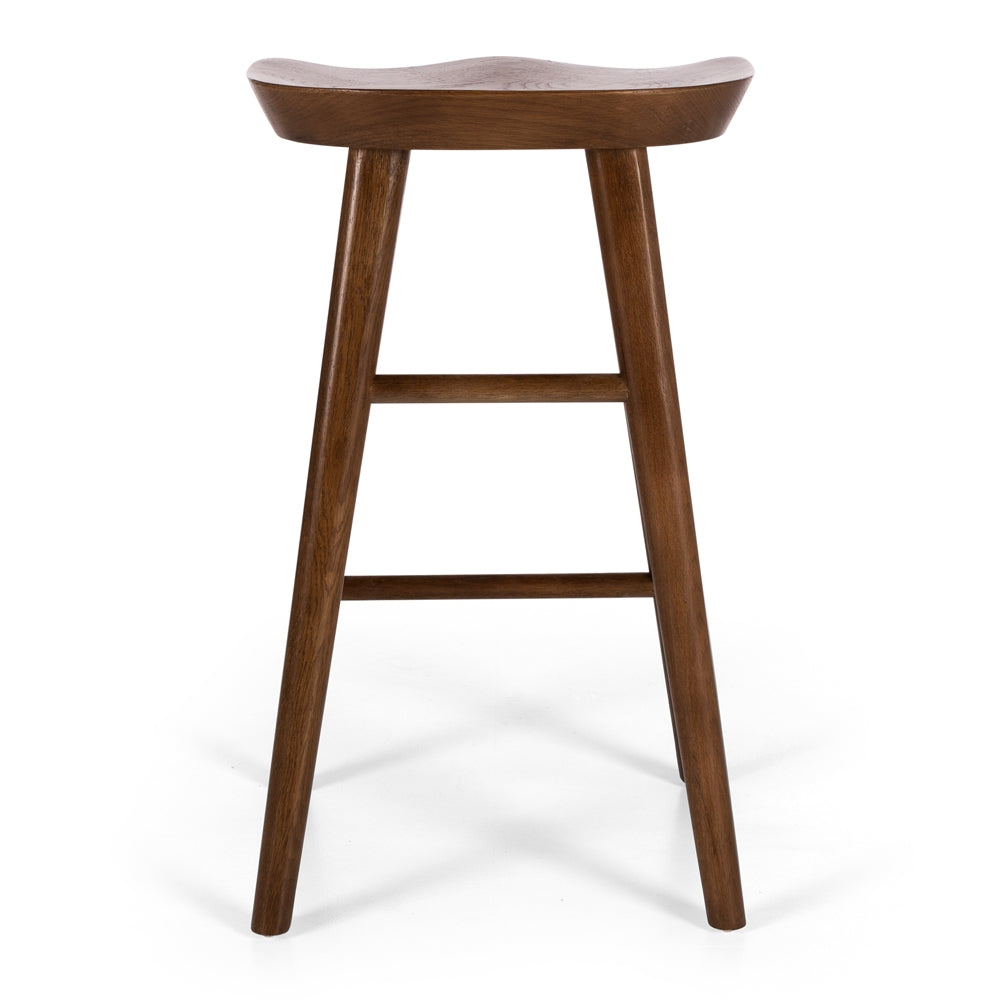 Vitrine Oak Barstool - Deep Oak