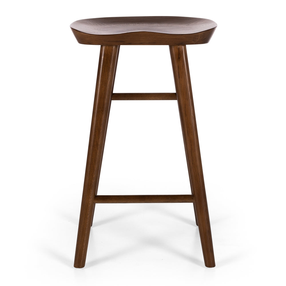 Vitrine Oak Barstool - Deep Oak