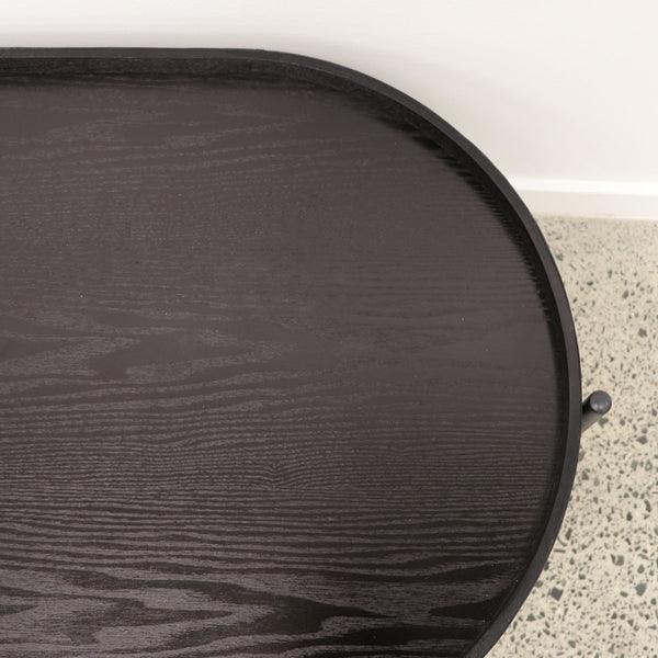 Harwood Oval Coffee Table - Black