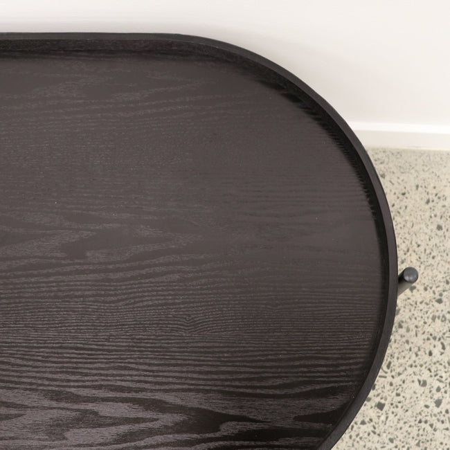 Harwood Oval Coffee Table - Black