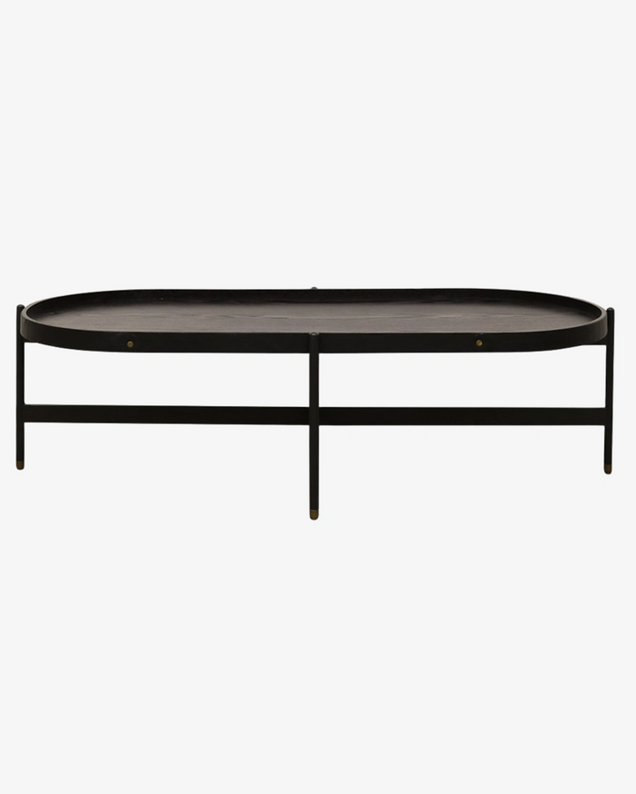 Harwood Oval Coffee Table - Black