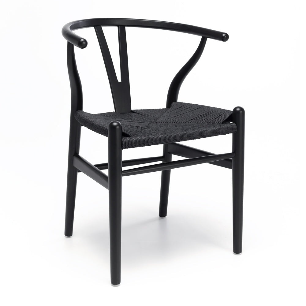 Wishbone Dining Chair Black Greenslades Furniture