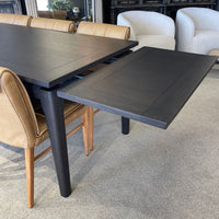 Hartley Double Extension Dining Table - 1.8m - 2.3m - 2.8m - Black