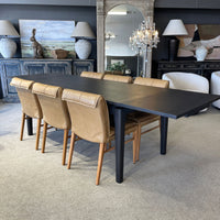 Hartley Double Extension Dining Table - 1.8m - 2.3m - 2.8m - Black