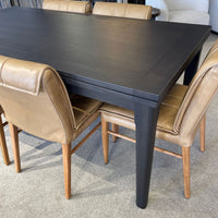 Hartley Double Extension Dining Table - 1.8m - 2.3m - 2.8m - Black