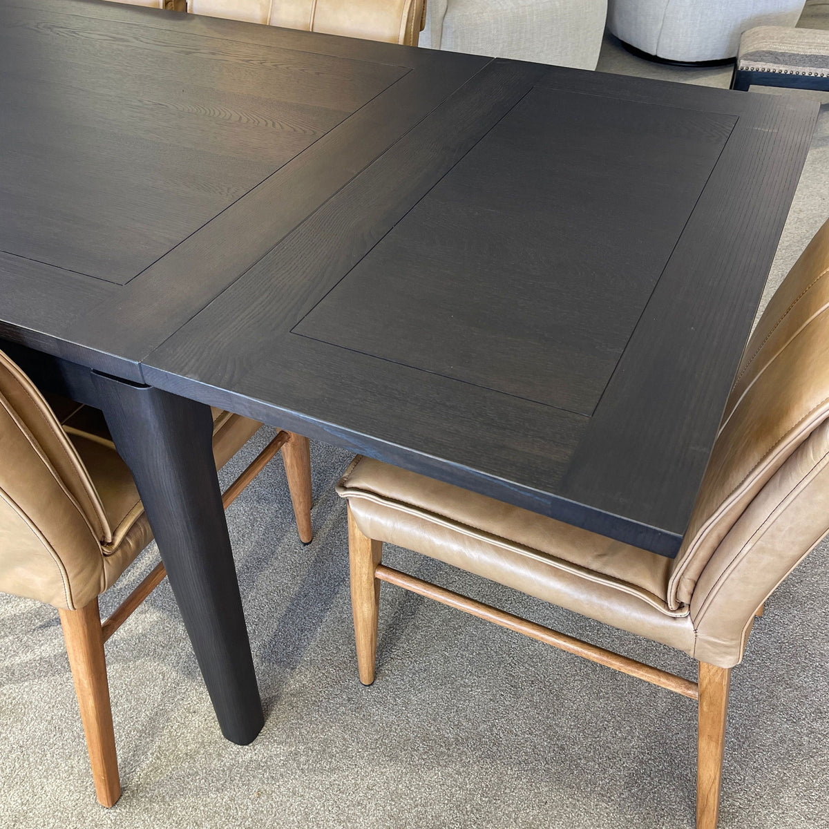 Hartley Double Extension Dining Table - 1.8m - 2.3m - 2.8m - Black