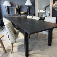 Hartley Extension Dining Table - 2.1m - 2.6m - 3.1m - Black