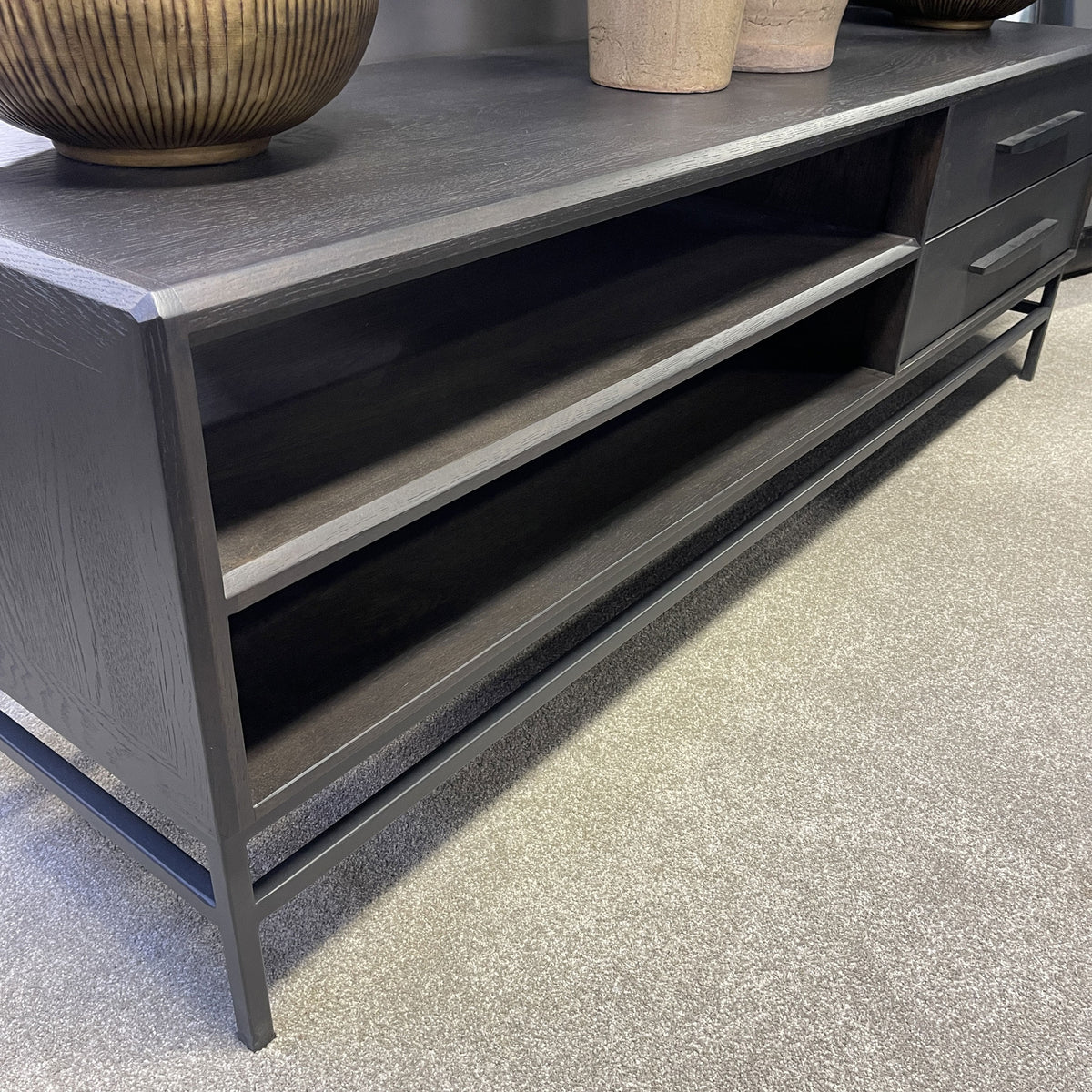 Hartley Entertainment Unit - Deep Oak