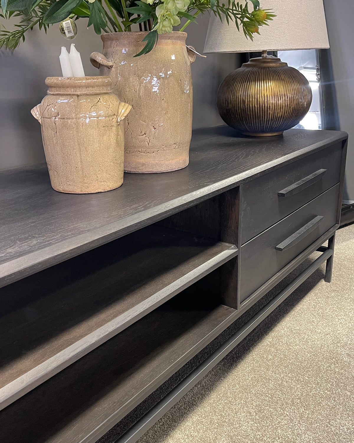 Hartley Entertainment Unit - Deep Oak