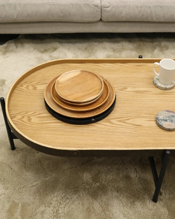 Harwood Oval Coffee Table - Ash