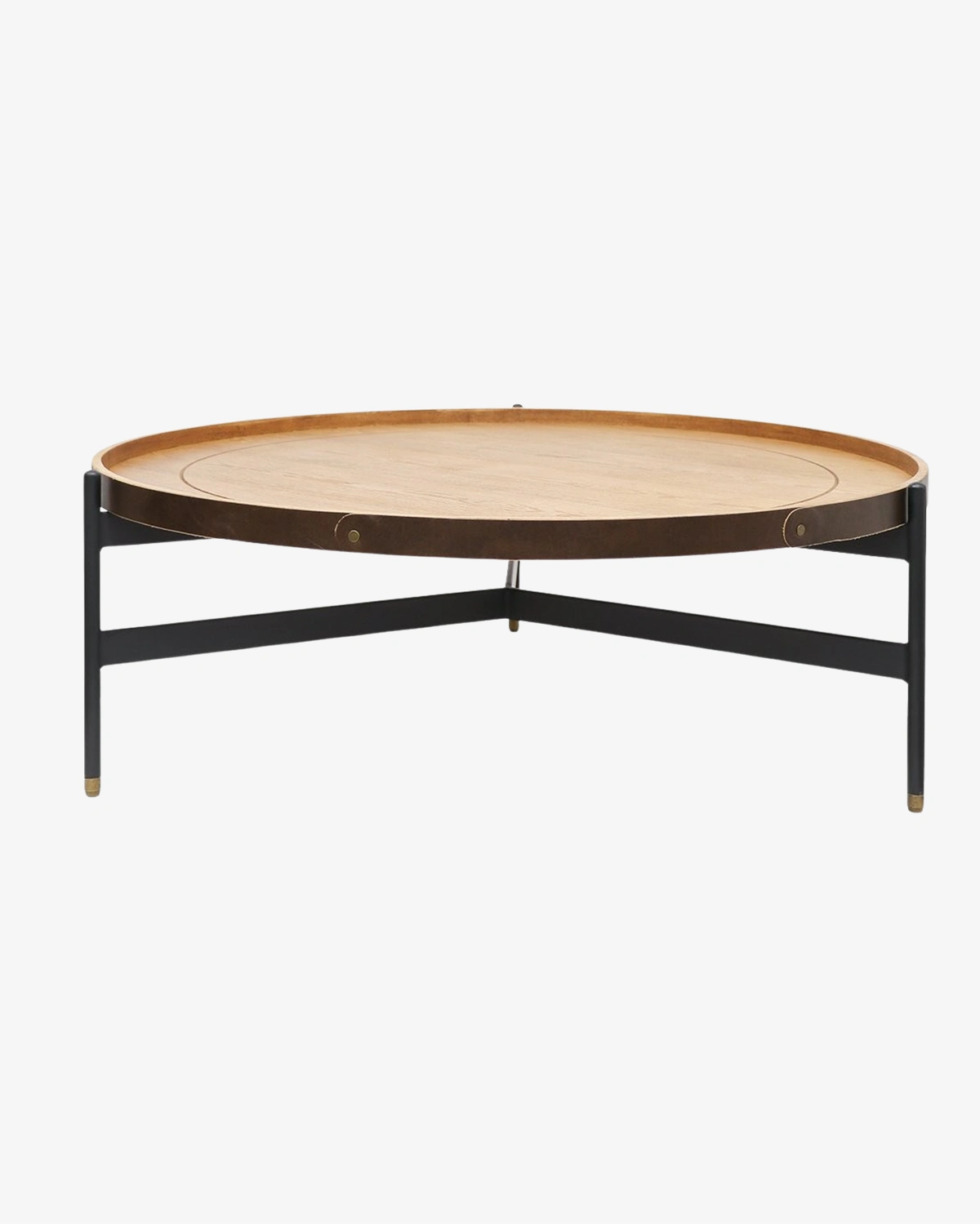 Harwood Round Coffee Table - Short - Ash