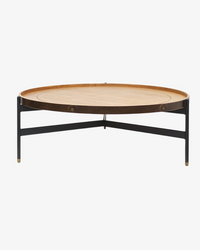 Harwood Round Coffee Table - Short - Ash