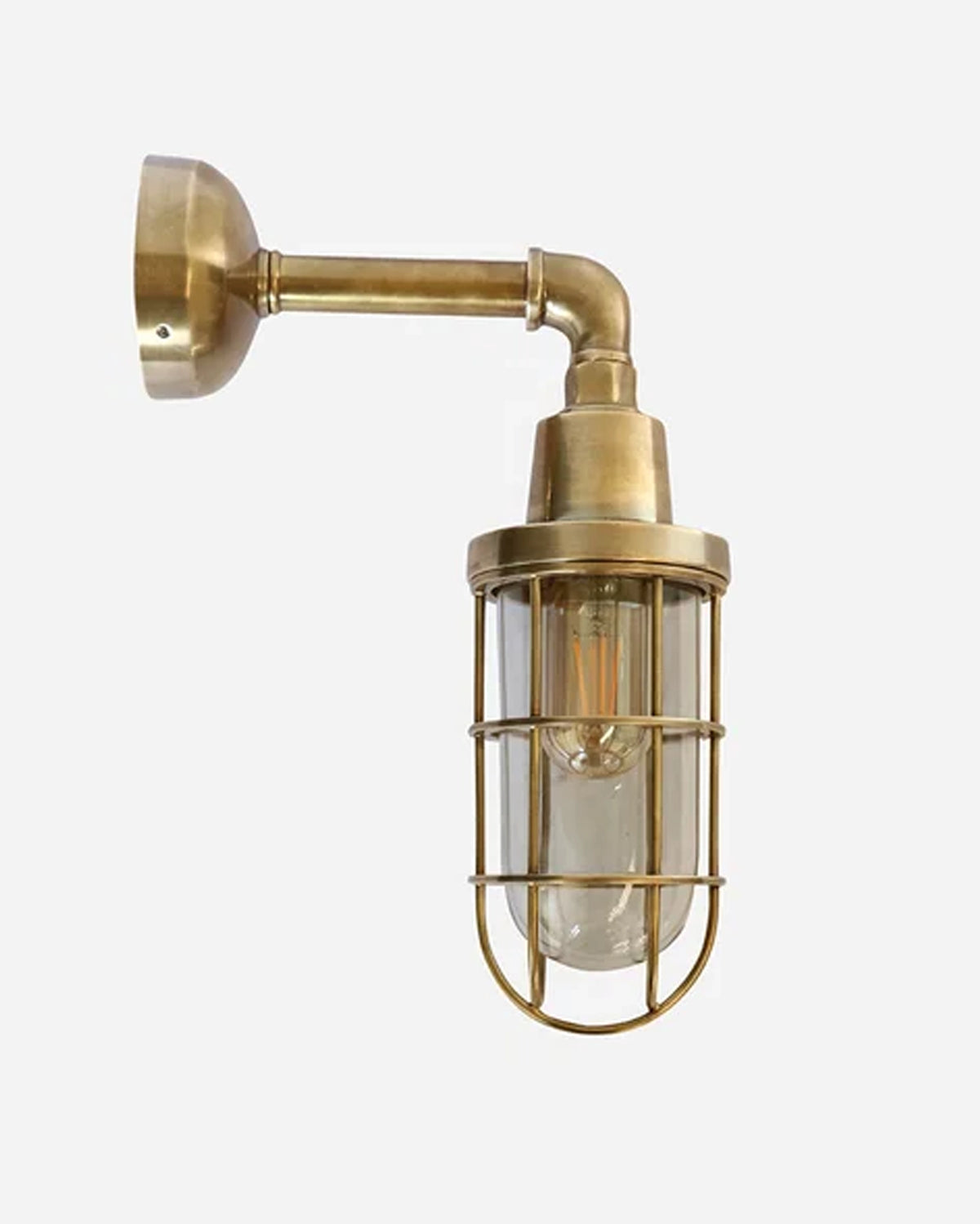 Hendrix Outdoor IP54 Wall Light - Antique Brass
