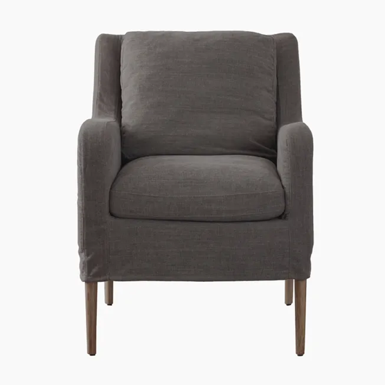Henry Slip Cover Chair - Grey