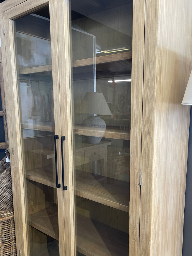 Houston Elm Display Cabinet