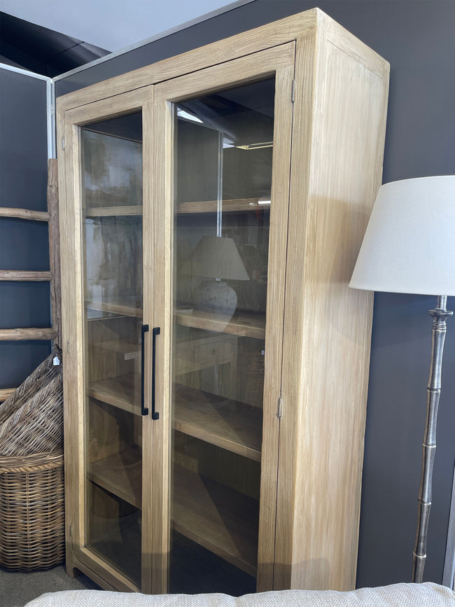 Houston Elm Display Cabinet