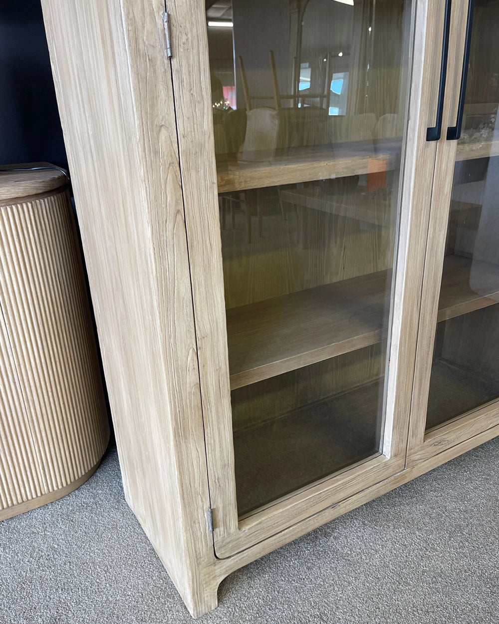 Houston Elm Display Cabinet