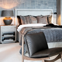 Artwood Hunter Bedside Table - Antique Grey