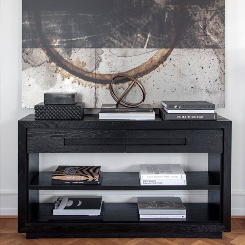 Artwood Hunter Console with Drawers – Black