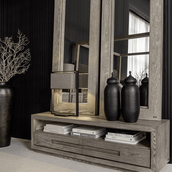 Artwood Hunter Entertainment Unit – Antique Grey - Small