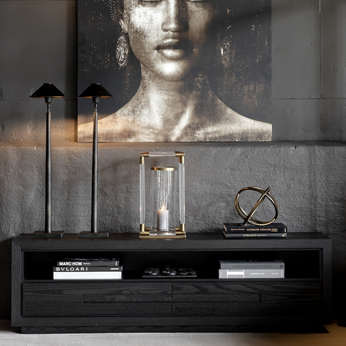 Artwood Hunter Entertainment Unit – Black - Small