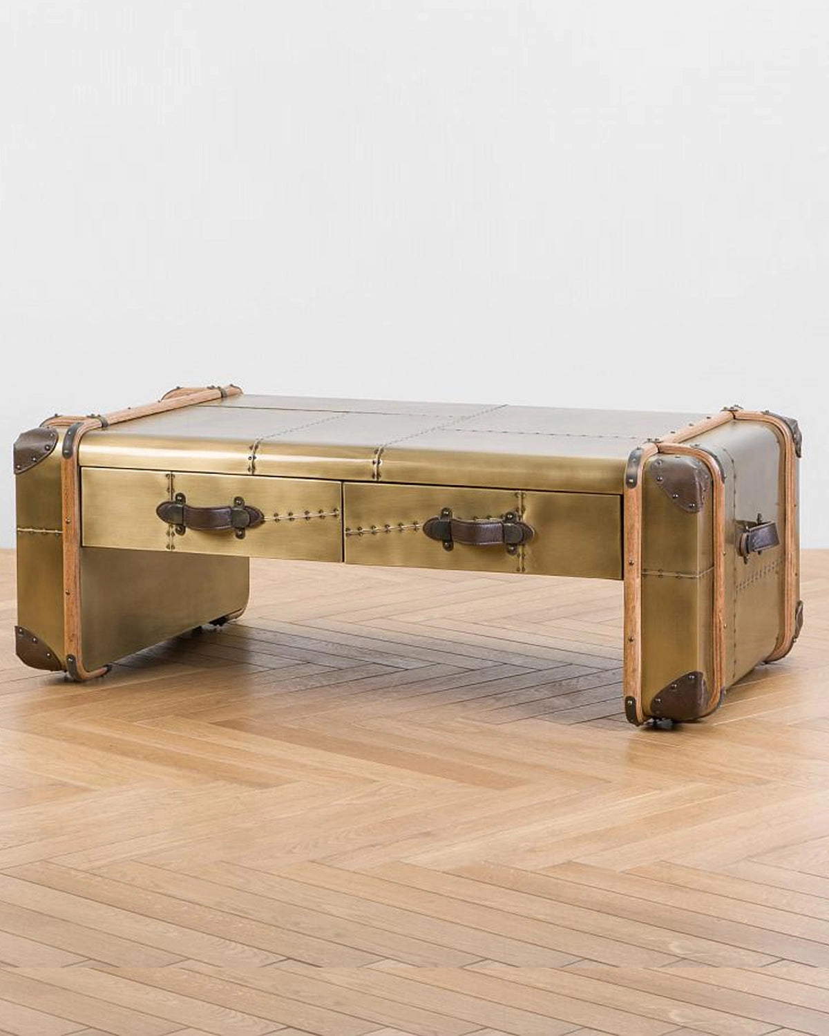 Jet Coffee Table - Aged Brass Finish