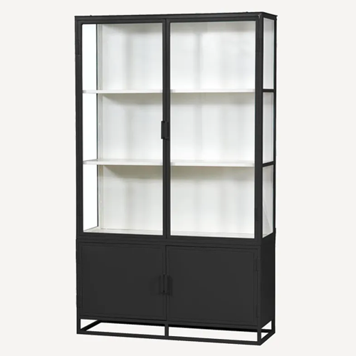 Cole Display Cabinet - Double - Black
