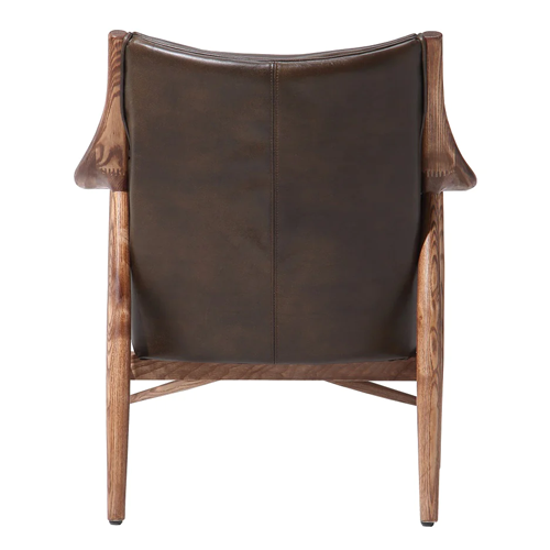 Juniper Leather Armchair - Dark Brown
