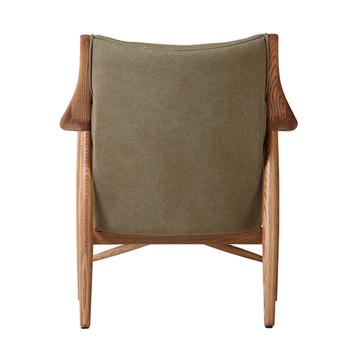Juniper Armchair - Olive Canvas & Leather