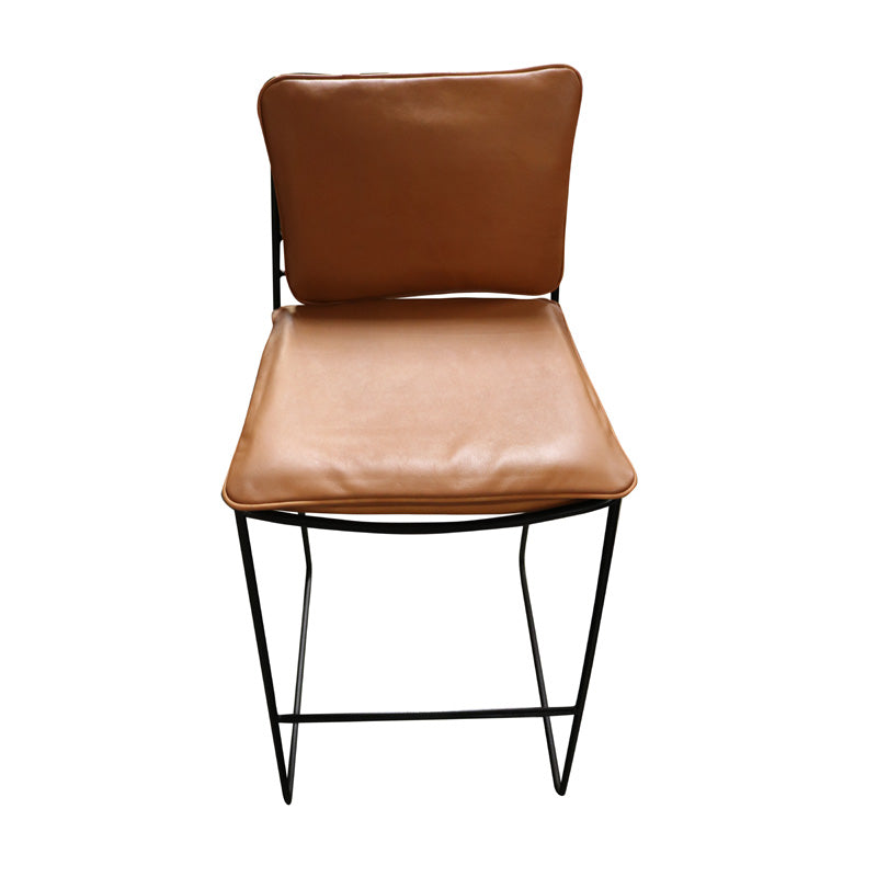 Juno Tan Leather Barstool