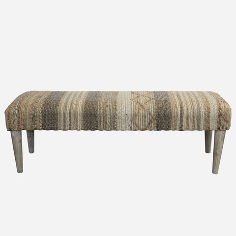 Pavia Elm Bench - 150cm - Black