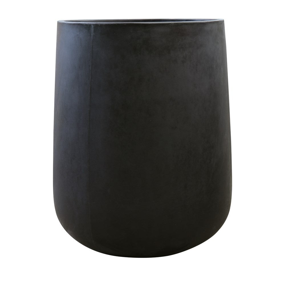 Karamea Black Outdoor Planter Pot - Large