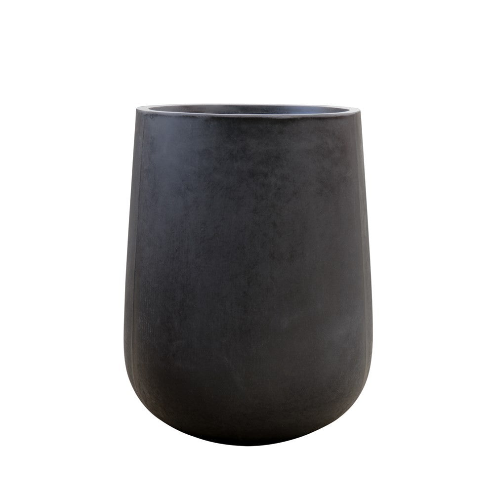 Karamea Black Outdoor Planter Pot - Medium