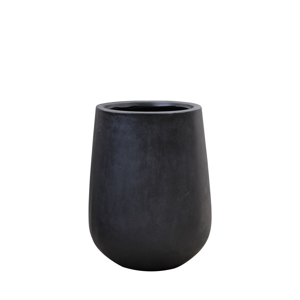 Karamea Black Outdoor Planter Pot - Small