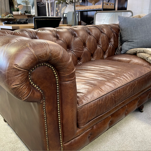 Halo Kensington Leather Chesterfield Sofa