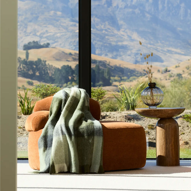 Weave Kinloch NZ Wool Throw - Spruce