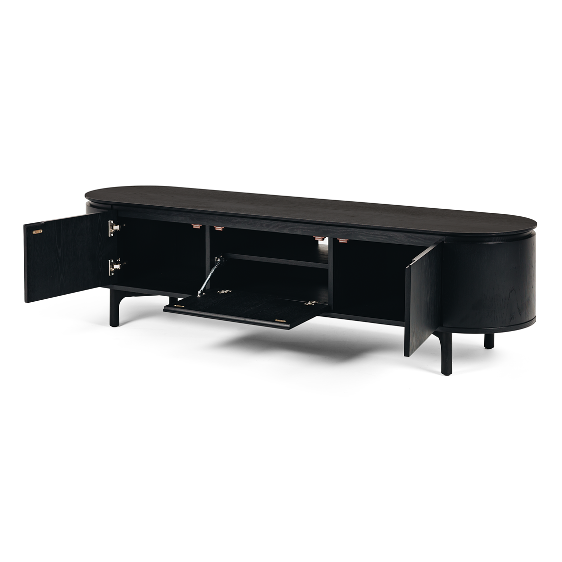 Kontur TV Unit - Black Oak