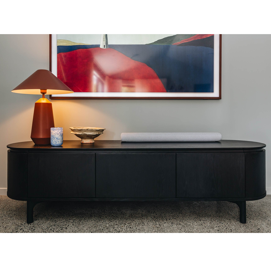 Kontur TV Unit - Black Oak