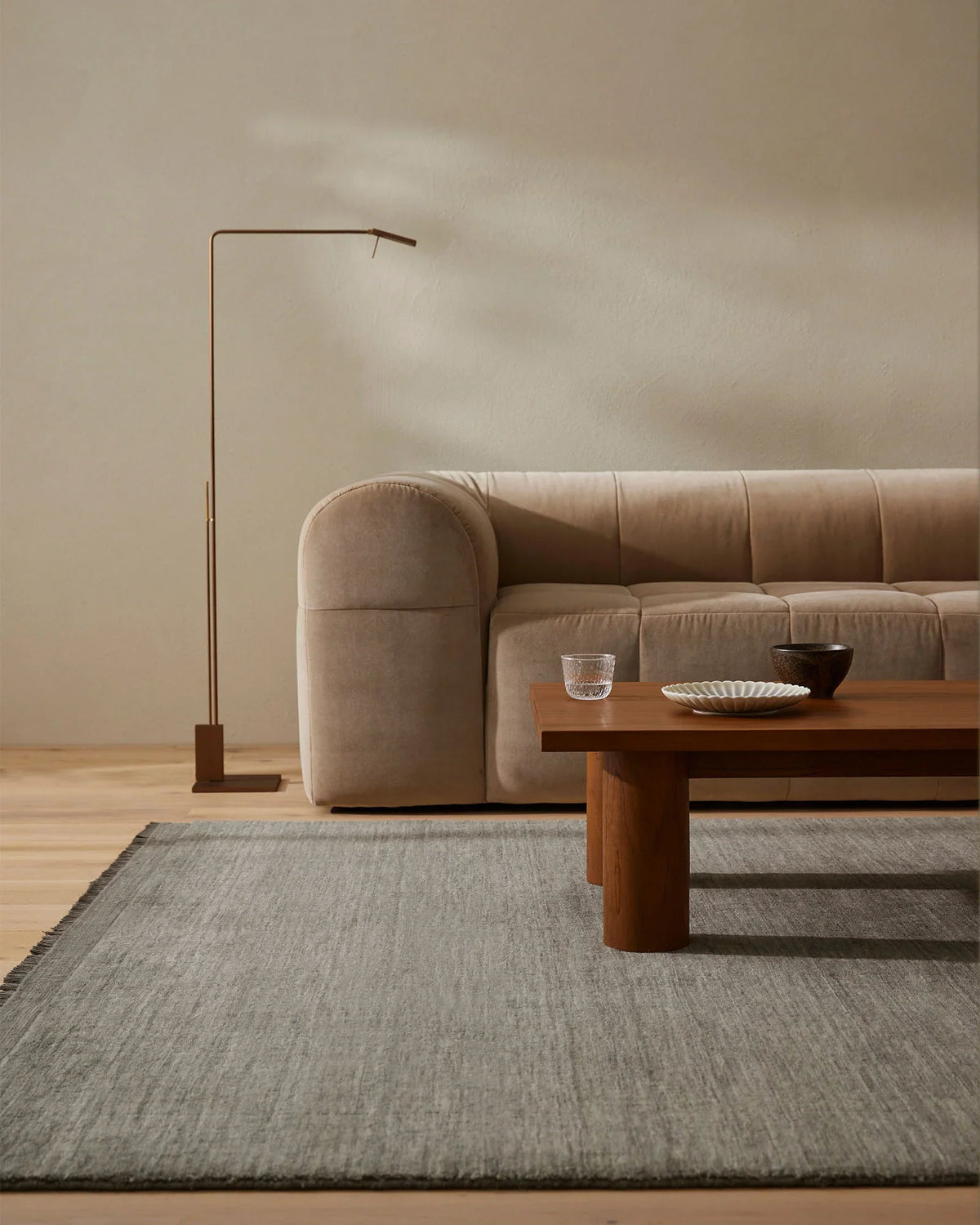 Weave Silvio Floor Rug - Fog - 200cm x 300cm - NZ Wool