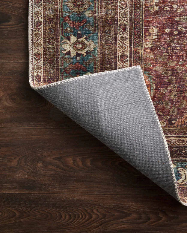 Loloi Layla Floor Rug - Brick/Blue - 2.74 X 3.66M