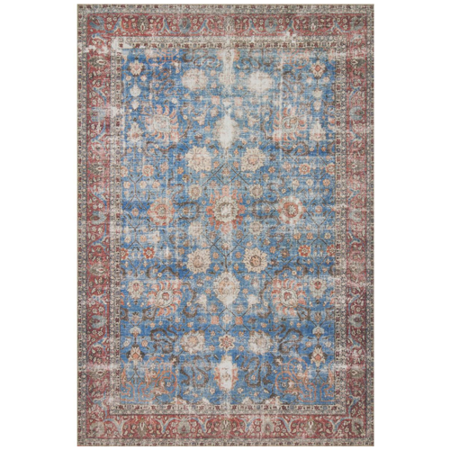 Loloi Loren Floor Rug - Blue/Brick - 1.52M X 2.29M