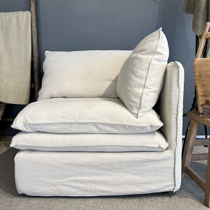 Laguna Linen Slipcover Sectional - Corner