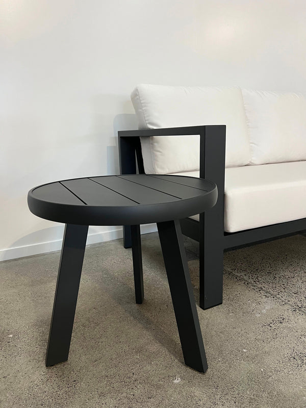 Laguna Round Outdoor Side Table - Aluninium