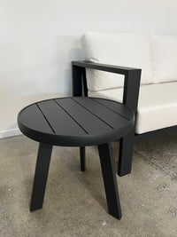 Laguna Round Outdoor Side Table - Aluninium
