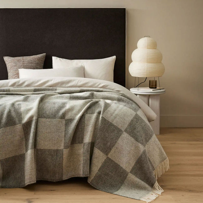 Weave Lake Hayes NZ Wool Throw - Ash