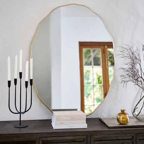 Wave Oval Mirror - Large