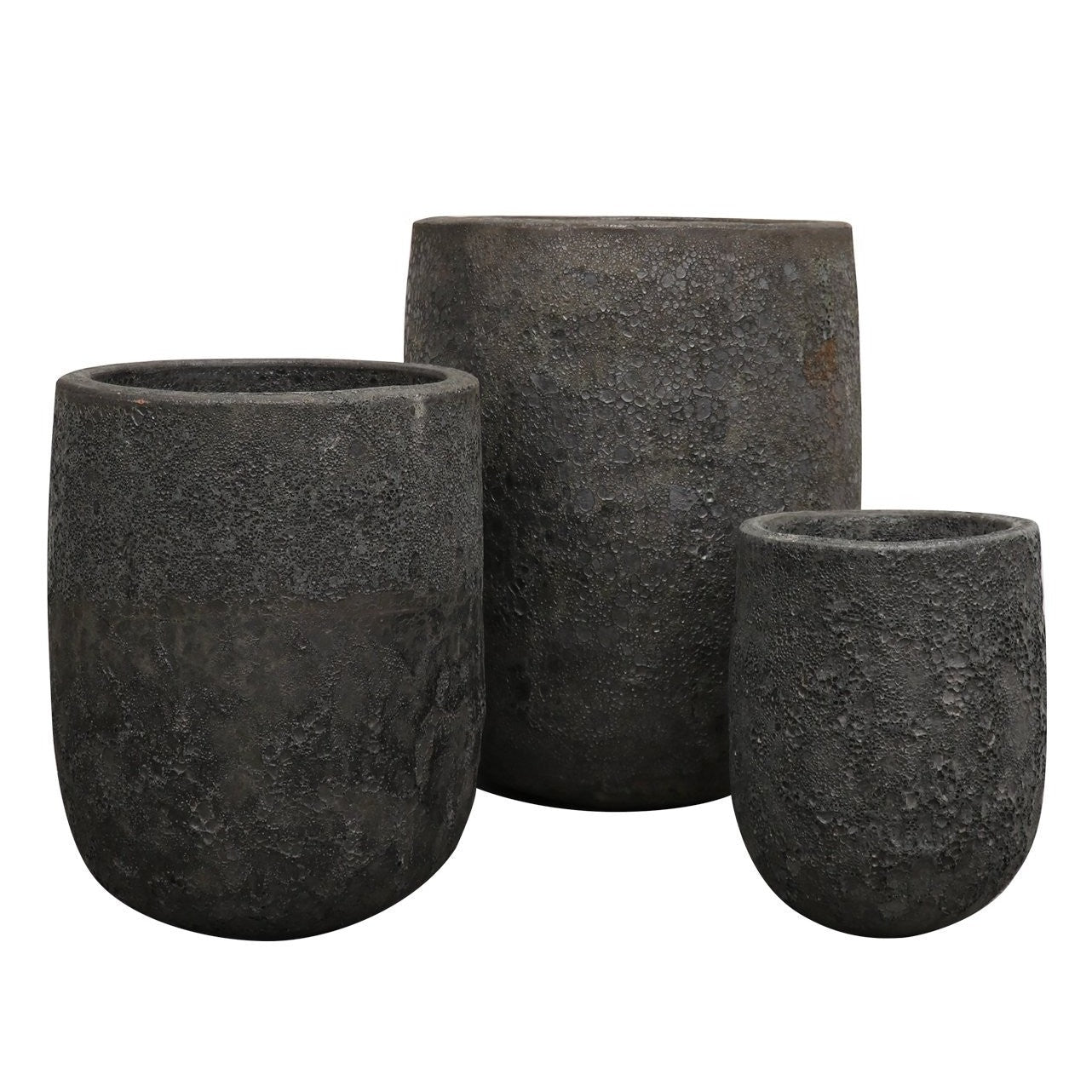 Lava U Outdoor Pot - Dark - Medium