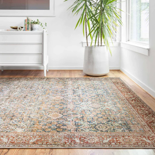 Loloi Layla Floor Rug - Ocean/Rust - 2.29 X 2.89M