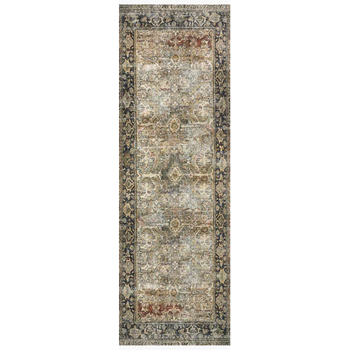 Loloi Layla Floor Rug - Olive/Charcoal - 76CM x 366CM Runner