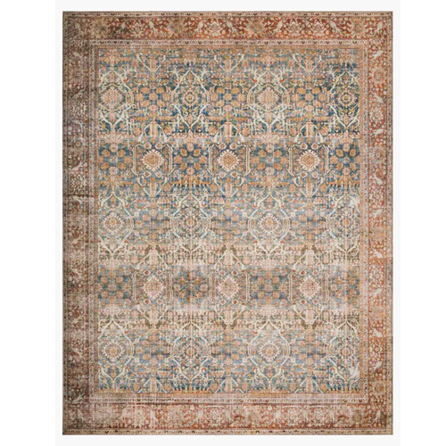 Loloi Layla Floor Rug - Ocean/Rust - 2.29 X 2.89M